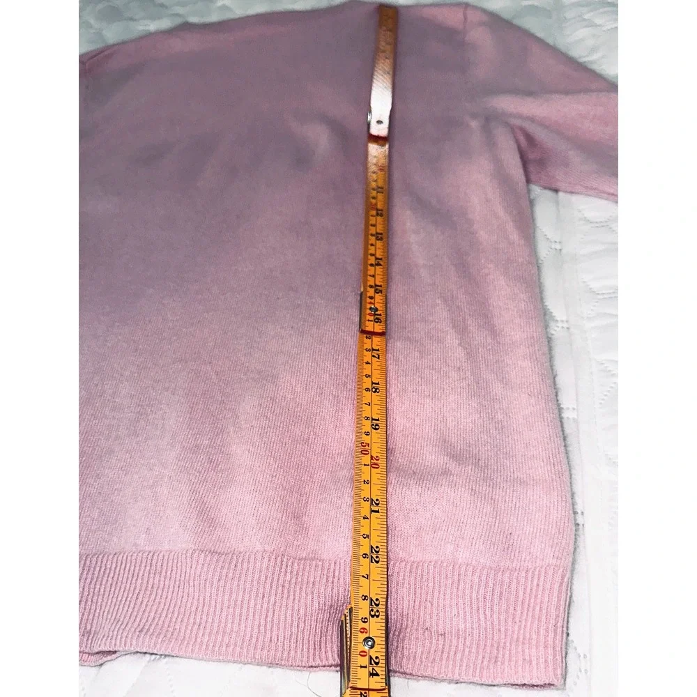 Talbots‎ Petites Pure Cashmere Sweater Pink Crew Neck Long Sleeve Top XLP